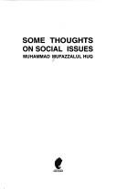 Cover of: Some thoughts on social issues