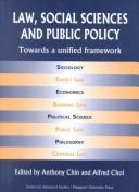 Cover of: Law, social sciences, and public policy: towards a unified framework