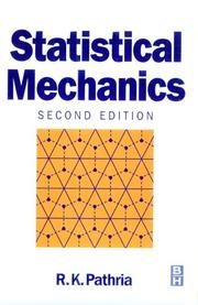 Cover of: Statistical mechanics by R. K. Pathria