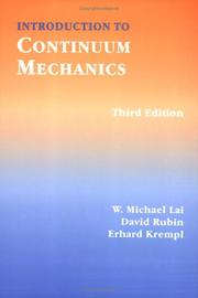 Cover of: Introduction to Continuum Mechanics, 3rd ed. by W. Michael Lai, David Rubin, Erhard Krempl