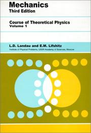 Cover of: Course of Theoretical Physics : Mechanics (Course of Theoretical Physics)