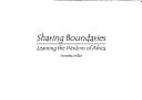 Front cover of Sharing boundaries by Annetta Miller