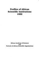 Profiles of African scientific institutions, 1992