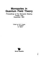 Front cover of Monopoles in Quantum Field Theory by Unknown
