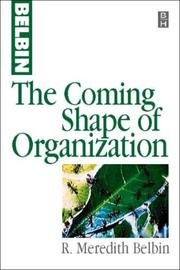 Cover of: The coming shape of organization