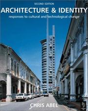 Cover of: Architecture and Identity: Responses to cultural and technological change