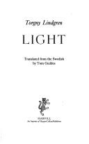Cover of: Light by Torgny Lindgren