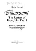 Cover of: Illustrissimi: the letters of Pope John Paul I