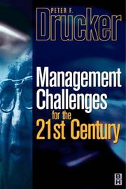 Cover of: Management Challenges for the 21st Century by Peter F. Drucker
