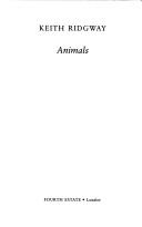 Cover of: Animals by Keith Ridgway, Keith Ridgway