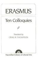Cover of: Erasmus: Ten Colloquies (Library of Liberal Arts,)