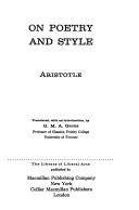 Cover of: Aristotle on Poetry and Style by Aristotle