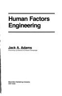 Cover of: Human factors engineering