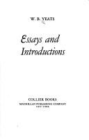 Cover of: Essays & Introductions by William Butler Yeats