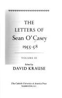 Cover of: The letters of Sean O'Casey. by Sean O'Casey