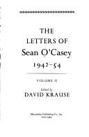 Cover of: Letters of Sean O'Casey