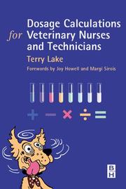 Cover of: Dosage calculations for veterinary nurses and technicians