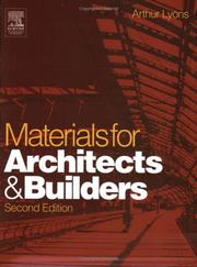 Cover of: Materials for Architects and Builders by Arthur Lyons