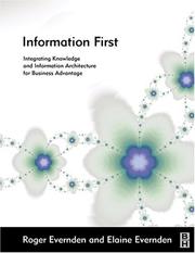Cover of: Information first | Roger Evernden