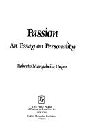 Cover of: Passion: an essay on personality