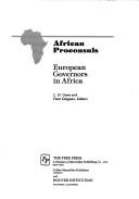 Cover of: African proconsuls by L. H. Gann and Peter Duignan, editors.