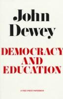 Cover of: Democracy and Education by John Dewey