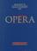 Cover of: Baker's Dictionary of Opera