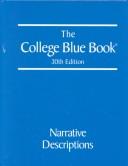Cover of: The College Blue Book (College Blue Book 6-Vol Set, 30th Ed) | Gale Group