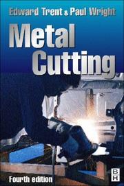 Cover of: Metal cutting by E. M. Trent