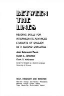 Cover of: Between the lines: reading skills for intermediate-advanced students of English as a second language