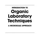 Cover of: Introduction to Organic Laboratory Techniques by Donald L. Pavia