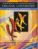 Cover of: Laboratory Experiments for Introductory Organic Chemistry by Frederick A. Bettelheim, Joseph M. Landesberg