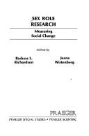 Cover of: Sex role research: measuring social change