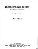Cover of: Microeconomic theory by Walter Nicholson