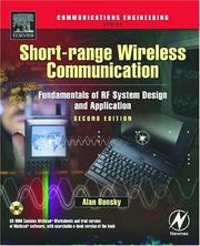 Cover of: Short-range wireless communication by Alan Bensky
