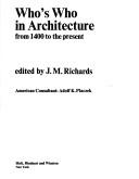 Cover of: Who's Who in Architecture: From 1400 to the Present Day