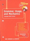 Cover of: Grammar, Usage, and Mechanics by 