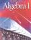 Cover of: Algebra 1