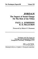 Cover of: Jordan: the impact of social change on the role of the tribes