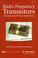 Cover of: Radio frequency transistors