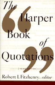 Cover of: The Harper Book of Quotations 3rd Edition