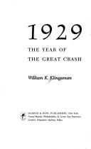 Cover of: 1929: the year of the great crash