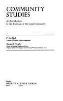 Cover of: Community Studies: An Introduction to the Sociology of the Local Community (Unwin University Books)