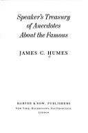 Cover of: Speaker's treasury of anecdotes about the famous