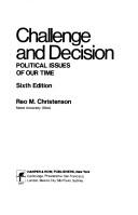 Cover of: Challenge and decision: political issues of our time