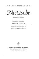 Cover of: Nietzsche by Martin Heidegger