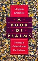Cover of: A book of Psalms: selected & adapted from the Hebrew