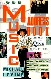 Cover of: The music address book | Levine, Michael
