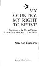 Cover of: My Country, My Right to Serve by Mary Ann Humphrey