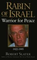 Cover of: Rabin of Israel by Robert Slater